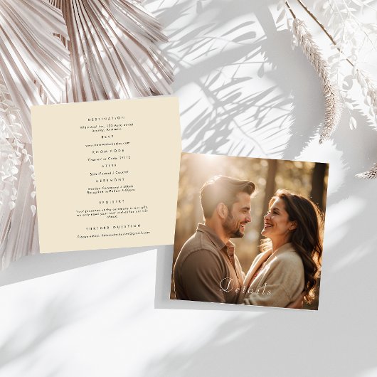 Elegante, moderne Foto Custom Qr Code Enclosure Ca Begleitkarte