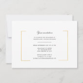 Elegante, moderne Foto-Engagement-Partei Einladung (Rückseite)