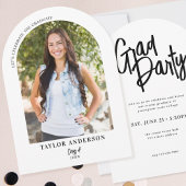Elegante Moderne Foto-Graduierungsparty Einladung