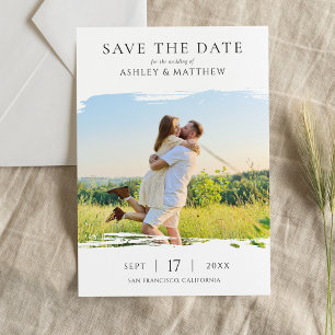 Elegante moderne Foto-Hochzeit - Rettet das Datum Save The Date