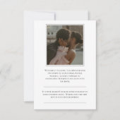 Elegante moderne Foto Response Card RSVP Karte (Vorderseite)