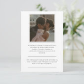 Elegante moderne Foto Response Card RSVP Karte (Stehend Vorderseite)