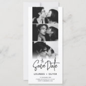 Elegante moderne Foto-Stand-Hochzeit sparen das Da (Vorderseite)