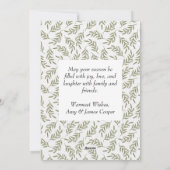 Elegante Moderne Foto Weihnachtskarte Feiertagskarte (Rückseite)