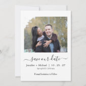 Elegante, moderne Fotosammlung -2- Save the Date (Rückseite)