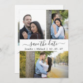 Elegante, moderne Fotosammlung -2- Save the Date (Vorne/Hinten)