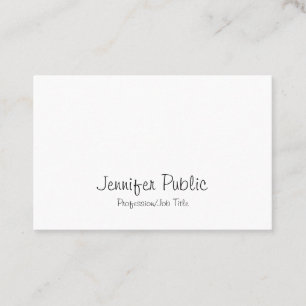 Elegante moderne Freehand Script sauber Graceful Visitenkarte