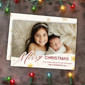 Elegante moderne frohe Weihnachten 1 Foto Schneefl