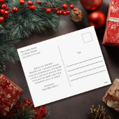 Elegante Moderne frohe Weihnachten Foto & Schneefl