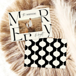 Elegante moderne fröhliche Weihnachts-Foto-Typogra Ankündigung