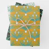 Elegante, moderne Frühlingssnowdrop-Blume Geschenkpapier Set (Beispiel)