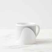 Elegante, moderne, futuristische Wave Abstraktion Espressotasse (Vorderseite Rechts)