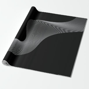 Elegante, moderne, futuristische Wave Abstraktion Geschenkpapier
