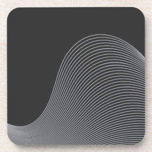 Elegante, moderne, futuristische Wave Abstraktion Getränkeuntersetzer
