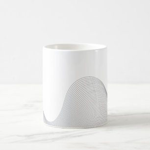 Elegante, moderne, futuristische Wave Abstraktion Kaffeetasse