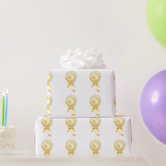 Elegante moderne Gänseblümchen-Blume Geschenkpapier (Partygeschenke)