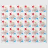 Elegante moderne Gänseblümchen-Blume Geschenkpapier (Flach)