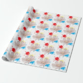 Elegante moderne Gänseblümchen-Blume Geschenkpapier (Ungerollt)