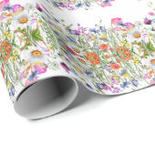 Elegante moderne Gänseblümchen-Blume Geschenkpapier (Rolleneckpunkt)