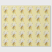 Elegante moderne Gänseblümchen-Blume Geschenkpapier (Flach)