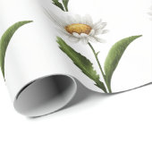 Elegante moderne Gänseblümchen-Blume Geschenkpapier (Rolleneckpunkt)