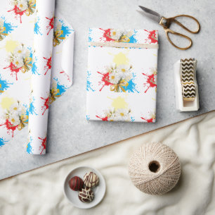 Elegante moderne Gänseblümchen-Blume Geschenkpapier