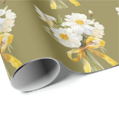 Elegante moderne Gänseblümchen-Blume Geschenkpapier (Rolleneckpunkt)