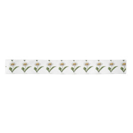 Elegante moderne Gänseblümchen-Blume Satinband