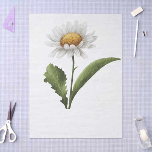 Elegante moderne Gänseblümchen-Blume Seidenpapier (Basteln)