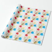 Elegante moderne Gänseblume Geschenkpapier (Ungerollt)