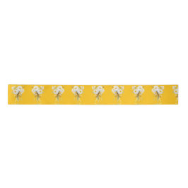 Elegante moderne Gänseblume Satinband