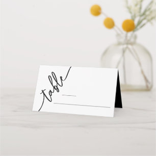 Elegante moderne gegliederte Gästebuchse Platzkart Platzkarte