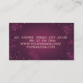 Elegante Moderne Geometrie, Elegante Lotus Visitenkarte (Rückseite)