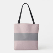 Elegante, moderne, geometrische Dreiecke rosa Tasche (Rückseite)