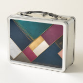 Elegante moderne geometrische Lunchbox mit individ (Rückseite)