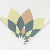 Elegante moderne geometrische Sternenbursts Fleecedecke (Ecke)