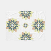 Elegante moderne geometrische Sternenbursts Fleecedecke (Vorderseite (Horizontal))