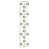 Elegante moderne geometrische Sternenbursts Kurzer Tischläufer (Vorderseite)