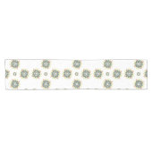 Elegante moderne geometrische Sternenbursts Kurzer Tischläufer (Horizontal)