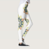 Elegante moderne geometrische Sternenbursts Leggings (Rechts)