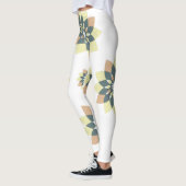 Elegante moderne geometrische Sternenbursts Leggings (Links)