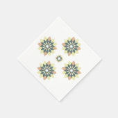 Elegante moderne geometrische Sternenbursts Serviette (Ecke)