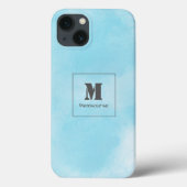 Elegante moderne Geschenke Luxury Blue Cloud Case-Mate iPhone Hülle (Rückseite)