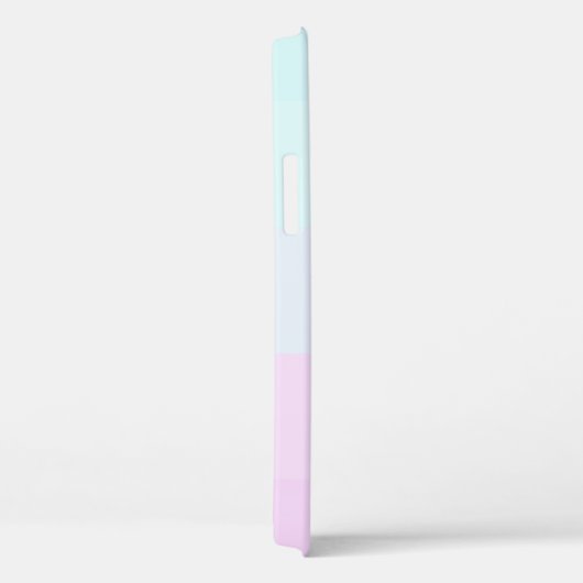 Elegante moderne gestreifte, blaue Glitzer-Tropfen Case-Mate iPhone Hülle (Rückseite / Rechts)