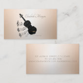 Elegante Moderne, Gitarre, Musiklehrer Visitenkarte (Vorne/Hinten)