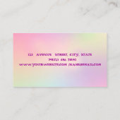 Elegante moderne Glitzer Imitate Lashes Visitenkarte (Rückseite)