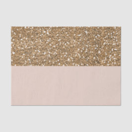 Elegante Moderne Glitzer Rose Goldenes Blush Glam  Seidenpapier