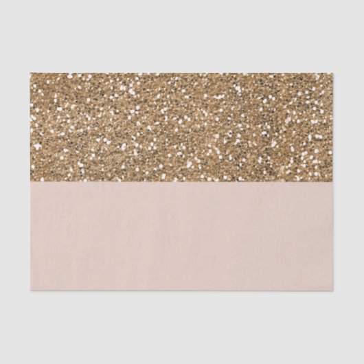Elegante Moderne Glitzer Rose Goldenes Blush Glam  Seidenpapier (Vorderseite)