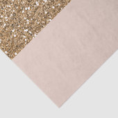 Elegante Moderne Glitzer Rose Goldenes Blush Glam  Seidenpapier (Ausschnitt)