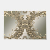Elegante Moderne Gold Decorative Doormat Fußmatte (Vorderseite)